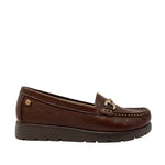 Mocasines Lizzy para mujer color cognac