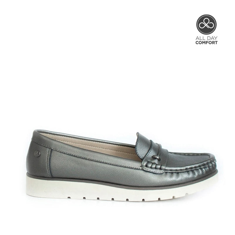 Mocasines Andrea pewter para Mujer