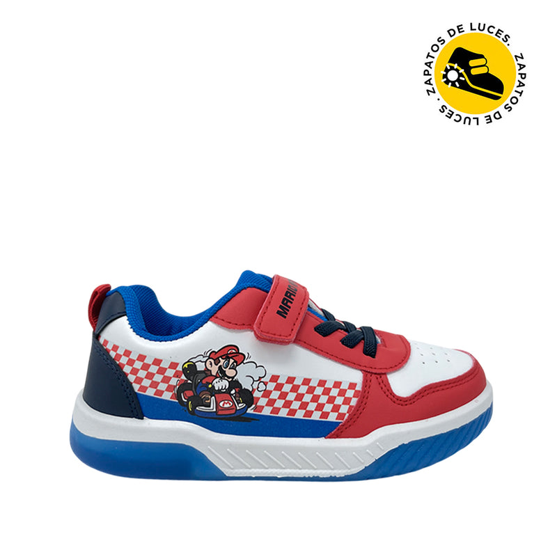 Sneakers Mario para niño color rojo