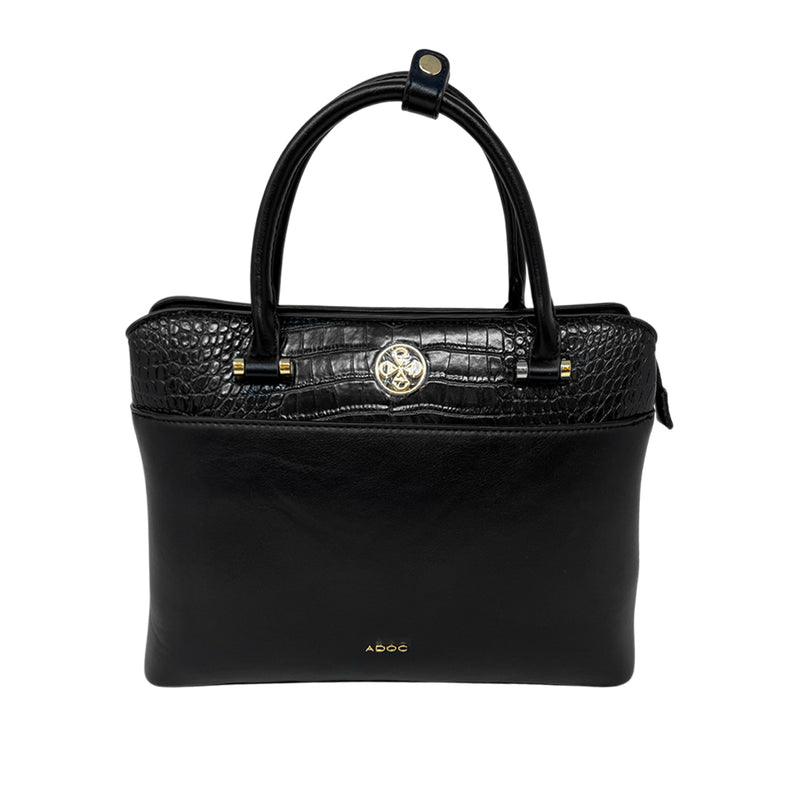 Cartera satchel Cameron para mujer color negro