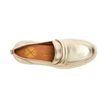 Loafers Joy Penny para mujer color dorado