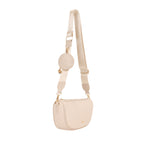 Cartera crossbody Gala para mujer color crema