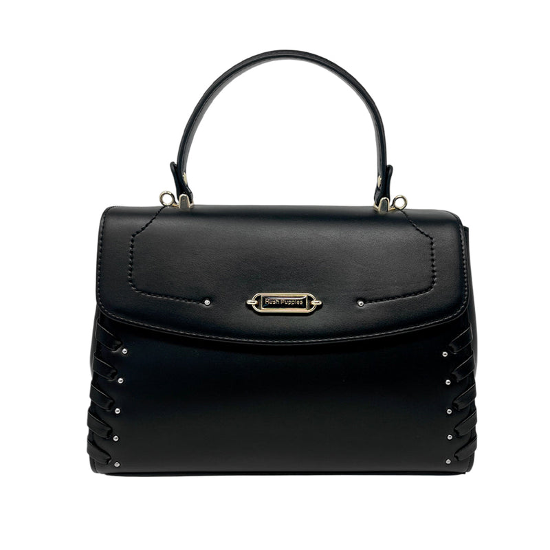 Cartera satchel Aisla para mujer color negro