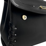 Cartera satchel Aisla para mujer color negro