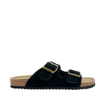 Sandalias slip on Franco para hombre color negro