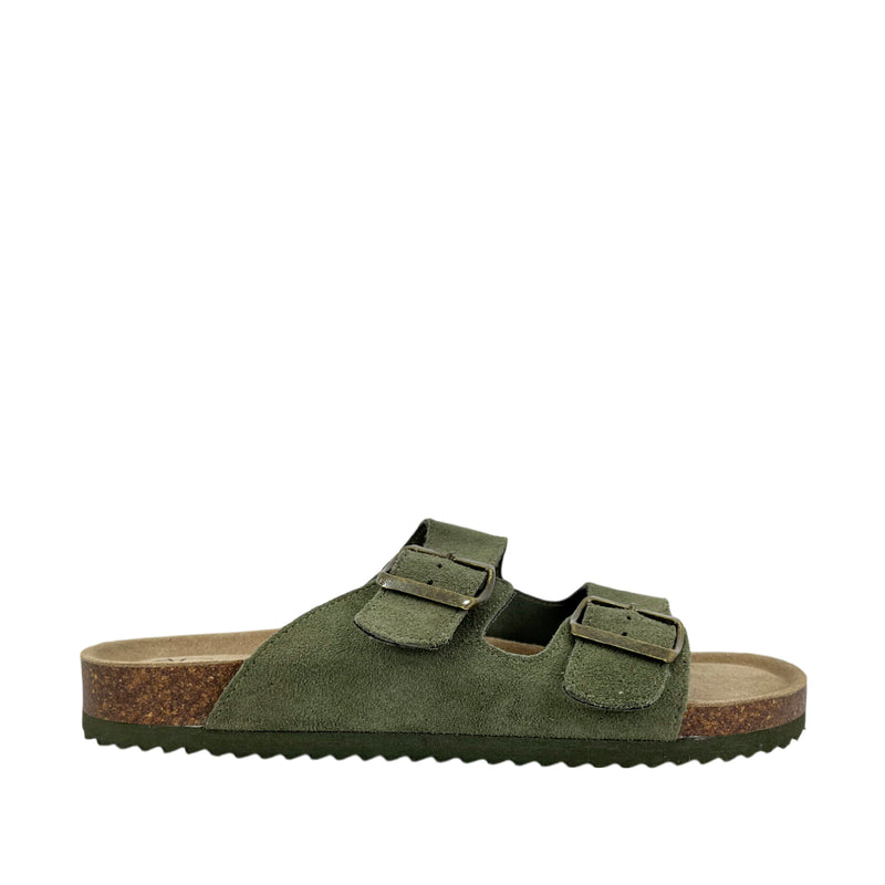 Sandalias slip on Franco para hombre color olivo