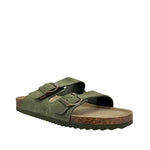 Sandalias slip on Franco para hombre color olivo