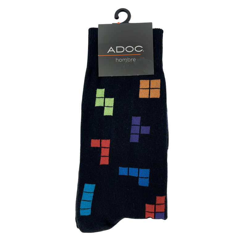 Calcetines Tetris unisex color negro