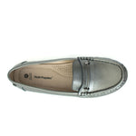 mocasin andrea- color pewter, 31995, all day comfort, calzado, cuero, hush puppies, mujer, pewter, plateado, precio regular comprar, en linea, online, delivery, costa rica, zapatos