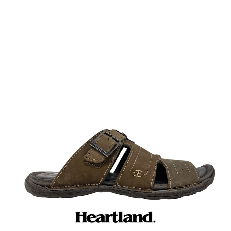 Sandalias slip on York color café