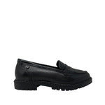 Mocasines escolares Aisling para niña color negro