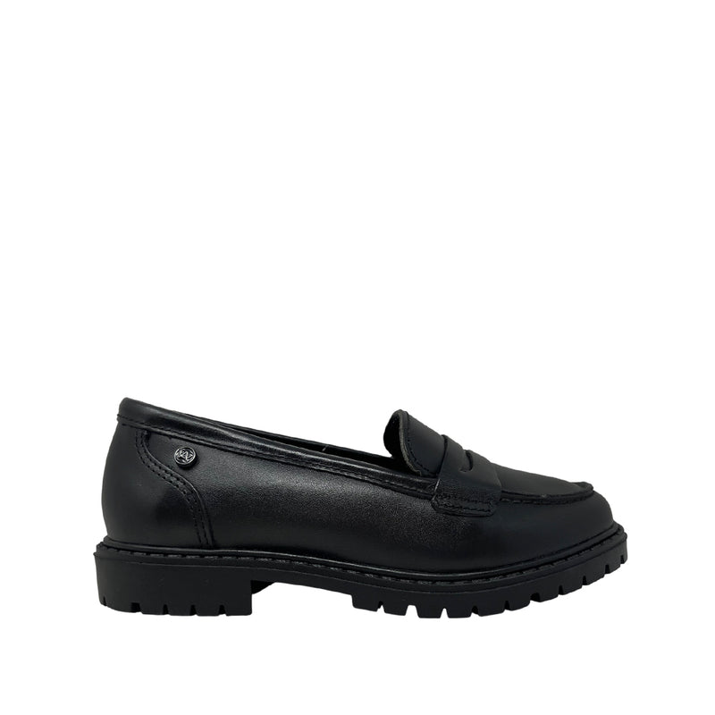 Mocasines escolares Aisling para niña color negro