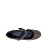 Ballerinas escolares Ariella para niña color café