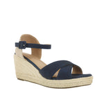Sandalias de cuña Lya color navy