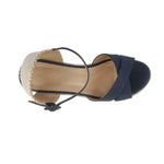 Sandalias de cuña Lya color navy