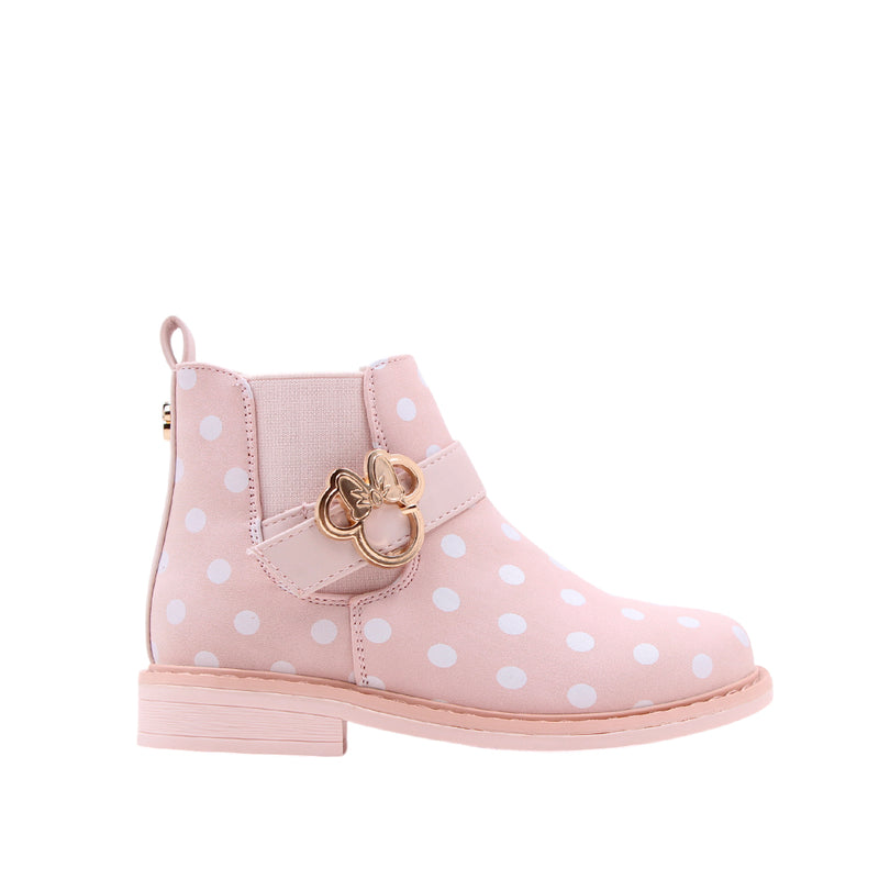 Botas Minnie para niña color rosado
