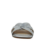 Sandalias slip on Dariana color plateado