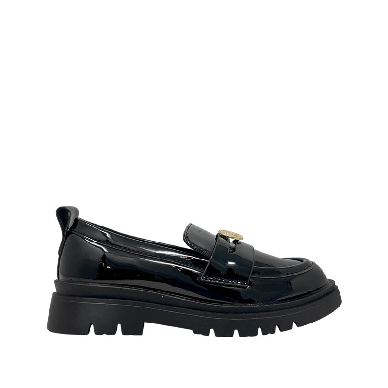 Mocasines Mickey para niña color negro