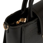 Cartera satchel Edel para mujer color negro