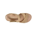 Sandalias flats Antho para niña color tan