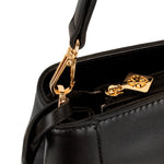 Cartera satchel Alma para mujer color negro