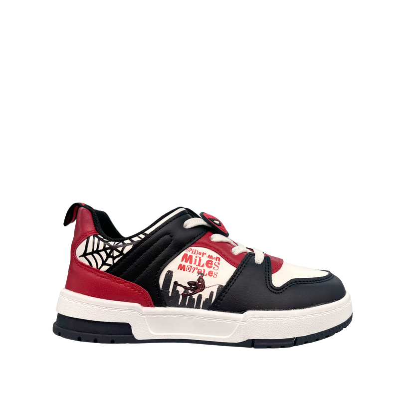 Sneakers Spider para niño color rojo, negro y blanco