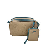 Cartera crossbody Jenna para mujer color beige