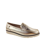 Mocasines Andrea 4 para mujer color dorado