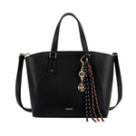 Cartera satchel Velia para mujer color negro