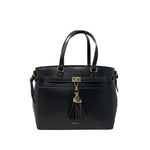 Cartera satchel Nicola para mujer color negro