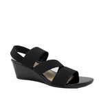 Sandalias de cuña Tafani para mujer color negro