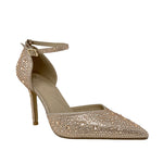 Tacones ankle strap Indra para mujer color nude