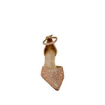 Tacones ankle strap Indra para mujer color nude
