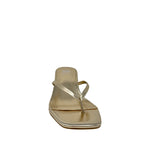 Sandalias de tacón Charlenne para mujer color dorado