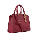 Cartera satchel Lauren para mujer color rojo