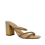 Sandalias de tacón Tilda para mujer color nude
