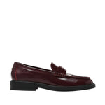 Mocasines Adison para mujer color vino
