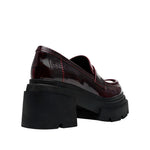 Mocasines Turnout para mujer color vino