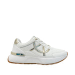 Sneakers Bolton para mujer color dorado y blanco