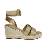 Sandalias de cuña Casey para mujer color dorado
