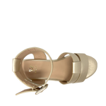 Sandalias de cuña Casey para mujer color dorado