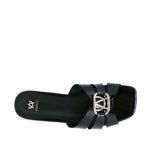 Sandalias slip on Dari para mujer color negro