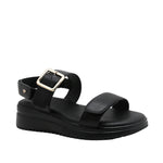 Sandalias de cuña Frida para mujer color negro