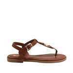 Sandalias flats Alice para mujer color tan