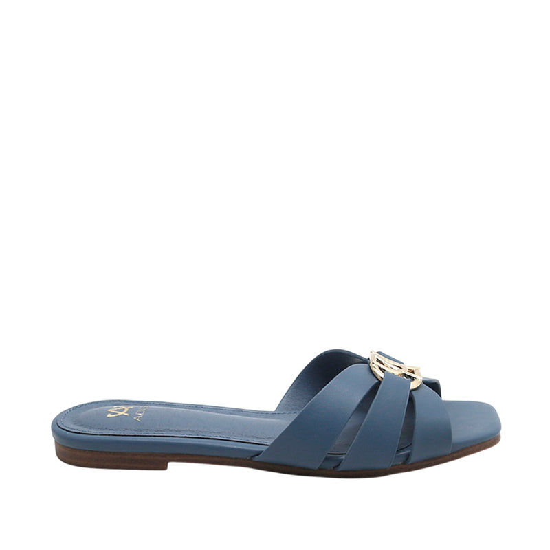 Sandalias slip on Dari para mujer color celeste