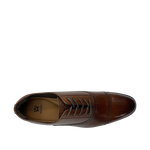 Oxfords cap toe Marc para hombre color tan