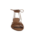 Sandalias de tacón Crisalda para mujer color tan