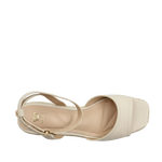 Sandalias Carmina para mujer color hueso