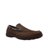 Casuales slip on Cyrus Boatshoe para hombre color café