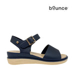 Sandalias flats Denisse para mujer color navy